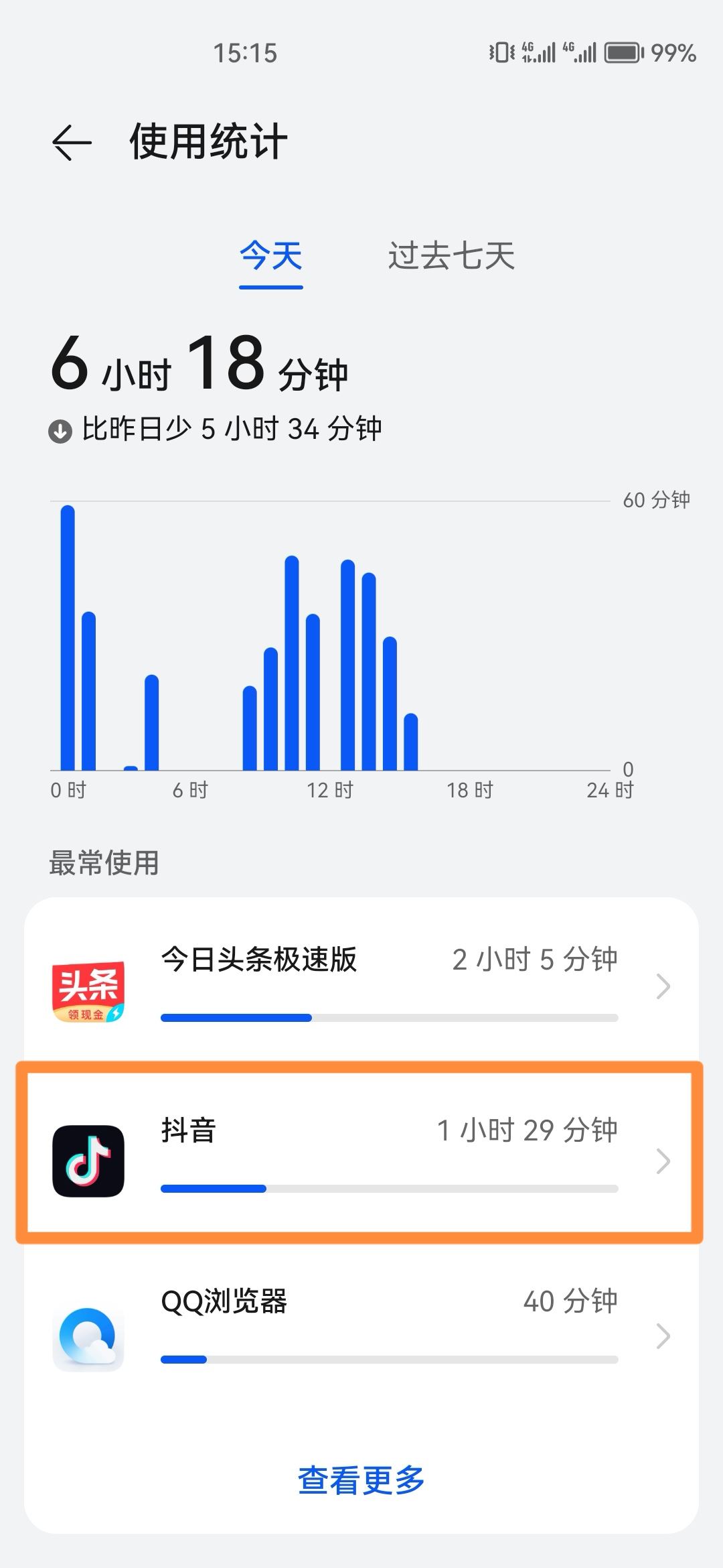 抖音使用時長怎么看？